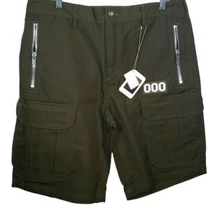 000 Worldwide Army Green NWT Cargo Sz 33 Shorts New Cotton Street